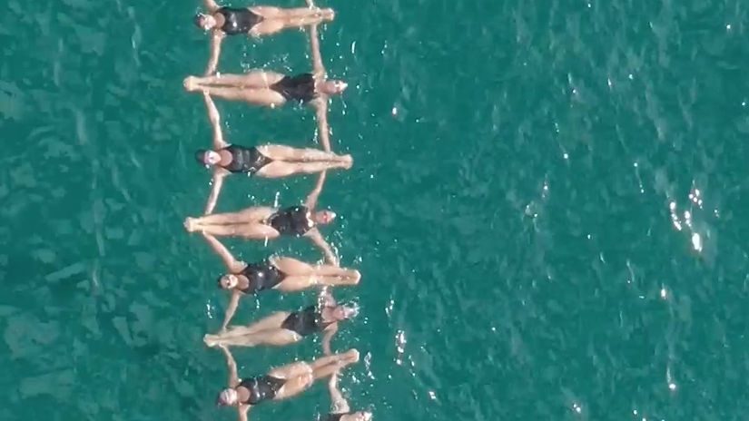 Projet commercial, naïades en mer